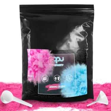 Imagem de POPUPARTY 1 pacote de pó preto revelador de gênero - pó rosa de 2,3 kg - perfeito para revelação de gênero de bebê, queima de carro, lançamento de cores, sessões de fotos, helicópteros