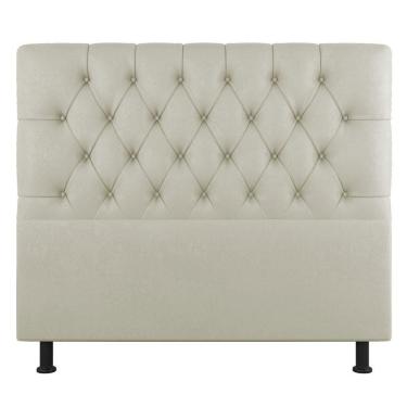 Imagem de Cabeceira Cama Box Casal King Size Nice 195cm Sintético Bege - Abmaza