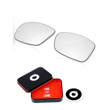 Imagem de OWORK Lentes de reposição de policarbonato para óculos de sol Oakley Gascan OO9014 - Adapt Grey Photochromic