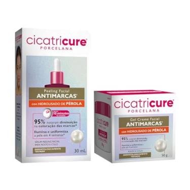Imagem de Kit Cicatricure Antimarcas Gel Creme + Sérum Peeling Facial Porcelana com Hidrolisado de Pérola