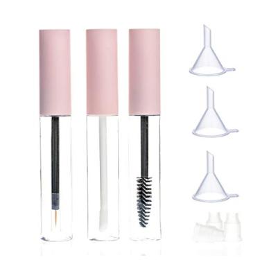 Imagem de ICEYLI 10ml Empty Mascara Tube, Eyeliner Tube and Lip Gloss Tubes Rubber Inserts and Funnels for Castor Oil, Ideal Kit for DIY Cosmetics