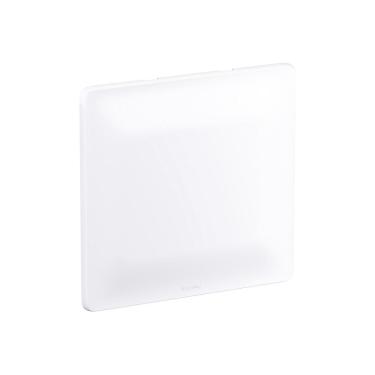 Imagem de Placa 4X4 Cega Com Suporte Branco 680173 Pial Zeffia