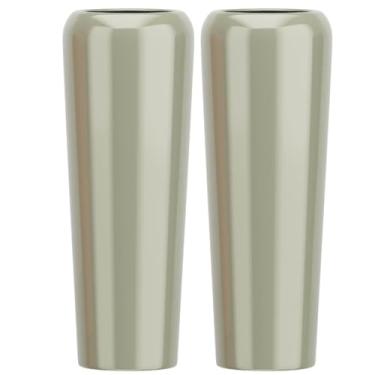 Imagem de Kit 2 Vasos Fibra De Vidro 80cm Florida M Decorativo Vietnamita (Champagne)