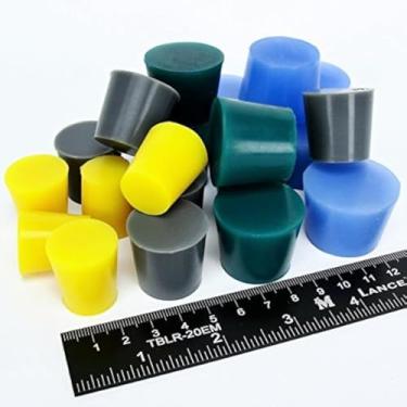 Imagem de Kit de plugue de borracha de silicone extra grande de alta temperatura 20 peças com revestimento em pó suprimentos de tinta personalizados