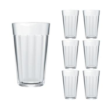 Imagem de Jogo 6 Copo Americano Long Drink 345ml Vidro Cerveja Nadir - NADIR FIG