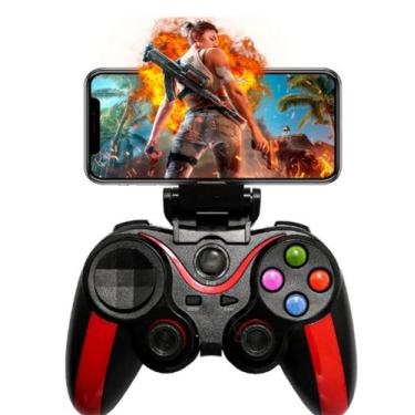 Imagem de Controle Joystick Sem Fio Celular Android bluetooth Preto - kapbom