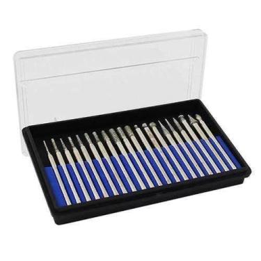 Imagem de Kit 20 Pontas Diamantadas Para Micro Retifica