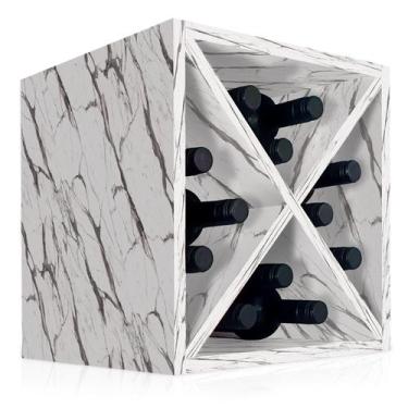 Imagem de Suporte Adega De Vinho Bancada Porto para 12 Garrafas Madeira MDF - Vu