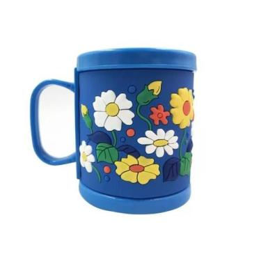 Imagem de Copo Infantil Com Detalhes Em Alto Relevo Emborrachado 200ml - Cores S
