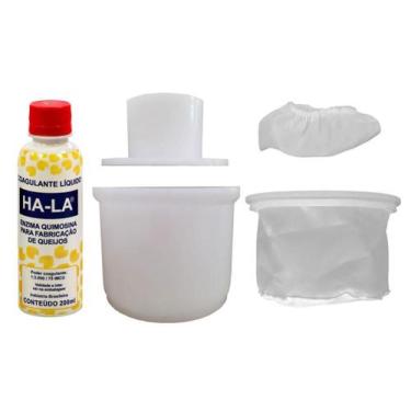 Imagem de Kit Forma Queijo Minas Cp500 Prensa Dessorador Touca Coalho - Injesul