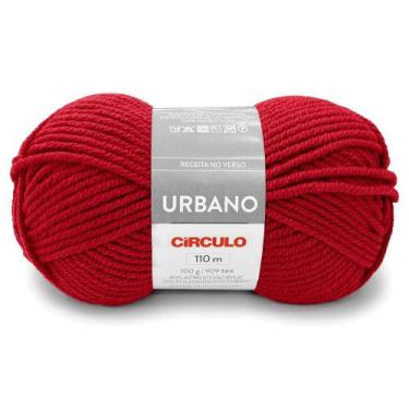 Imagem de Lã Urbano Circulo 100g 100 metros, 3636 Vermelho