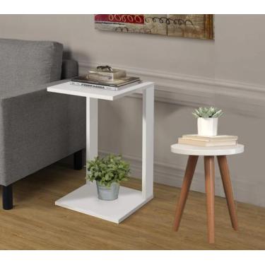 Imagem de Porta Revistas Mesinhas Quadrada 65Cm E Redonda 44Cm - Colomi