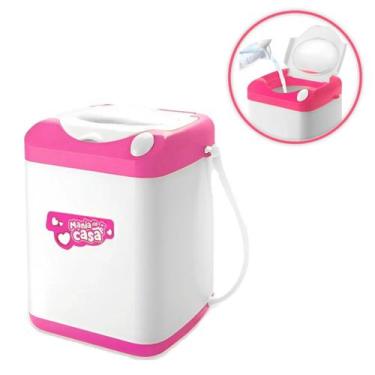 Imagem de Brinquedo Infantil Maquina Lavar Roupas Lavanderia Divertida - DM Toys