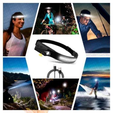 Imagem de Lanterna Led Recarregável Usb Pesca Profissional De Cabeça - RELET