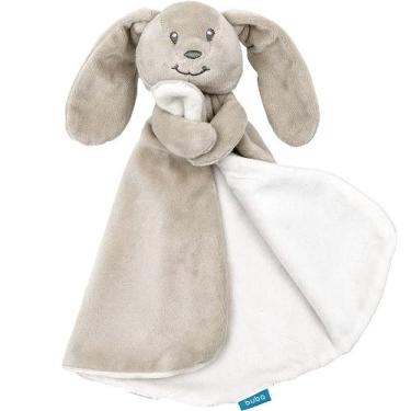 Imagem de Coelho Bege Pelúcia para Bebê Naninha Soninho Macia Buba Anti Alergica