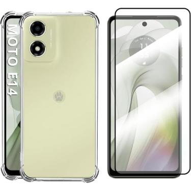 Imagem de KIT Película de Vidro 3D + Capa Anti-Impacto para Moto E14 (Tela 6.56"
