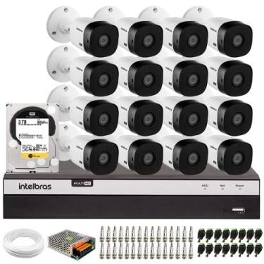 Imagem de Kit 16 Câmeras VHL 1220 B Full HD + DVR Intelbras 16 Ch Full HD - Inte