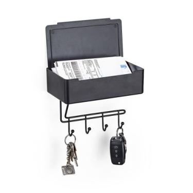 Imagem de Suporte Multiuso Organizador Chaves Celular Preto Fita 3m - Arthi Come