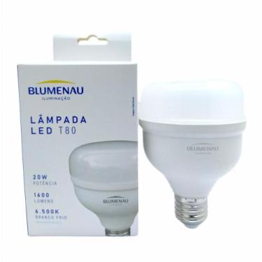 Imagem de Lâmpada LED Bulbo 20W Bivolt 1600 Lumens 6500K Blumenau, Branco