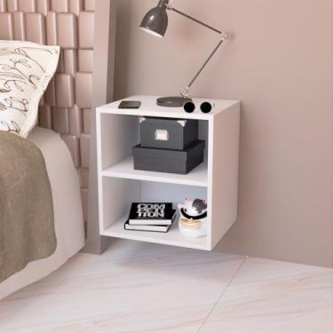 Imagem de Kit 2 Mesas de Cabeceira Suspensas para Quarto, Nicho e Organização. -