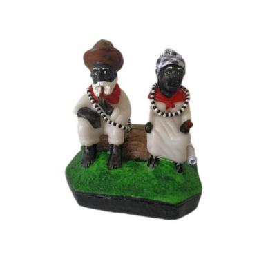 Imagem de Imagem Casal Pretos Velhos Resina - emistico