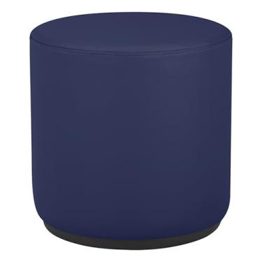 Imagem de Banco oscilante redondo Pro Series de 45,7 cm (45,7 cm de altura); otomano com destaque para assento ativo com base de balanço; móveis comerciais estofados à mão para saguão, biblioteca,