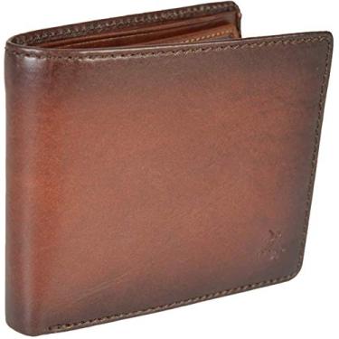 Imagem de VISCONTI Carteira de couro Atelier Collection Milo RFID AT58, azul polido, Bronzeado polido, One Size, Azul polido