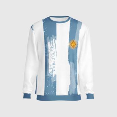 Imagem de Blusa Moletom Argentina Copa Sem Capuz Esporte Futebol Time - Bueno St