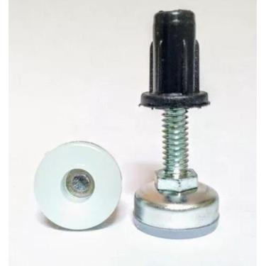 Imagem de Sapata Niveladora 1/4 20mm C/bucha P/ Móveis Kit C/10 Peças - Caad/tou