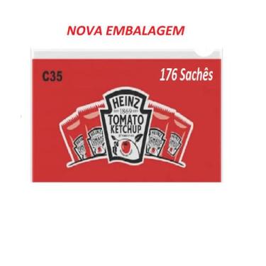 Imagem de Caixa Sachês Ketchup Heinz 144 Sachês 7g