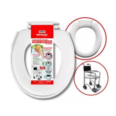 Imagem de Assento Sanitário Almofadado Para Cadeira de Banho Fechado Mebuki