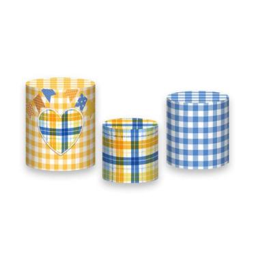 Imagem de Trio De Capa Cilindro - Cilindros Festa Junina Bandeirolas 012 - Via C