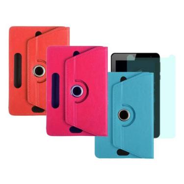 Imagem de Kit Capa Giratória+ Película Compatível Com Tab Positivo Twist 64gb 7 