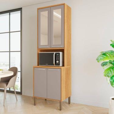 Imagem de Paneleiro Torre Quente 4 Portas Paris Reflecta Cinamomo/Off White