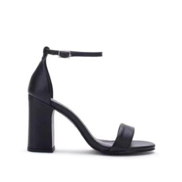 Imagem de Sandália Feminina Salto Alto Lia Line 2318V25.71676 Preta-Feminino