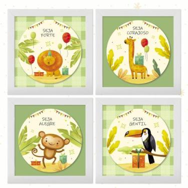 Imagem de Kit Quadrinhos Decorativo para Quarto de Bebê Infantil Menino Menina S