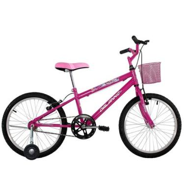 Imagem de Bicicleta Infantil Aro 20 + Rodinha Feminina Passeio - Dalannio Bike, 