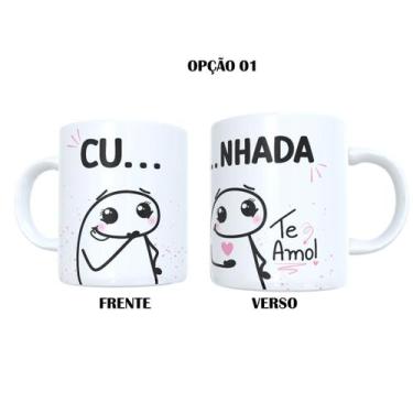 Imagem de Caneca 325ml Flork Cunhado Cunhada Comadre - LARANJA E MIMOS