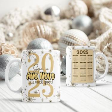 Imagem de Caneca Ano Novo 2025 Calendário - Jlssublimação