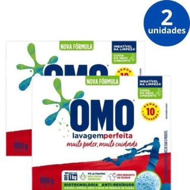 Imagem de Kit 2x Sabão em Pó OMO Lavagem Perfeita - 800g - Unilever