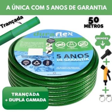 Imagem de Mangueira de Jardim Verde Ultra Resistente 50 Metros - DuraFlex