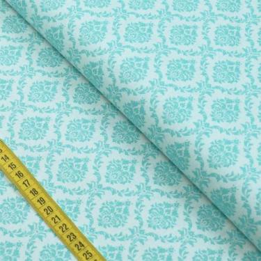 Imagem de Tecido Estampado para Patchwork - Floral Espanha : Grand Damask Acqua 