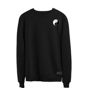 Imagem de Blusão Moletom Yin Yang Masculino e Feminino Personalizado sem Capuz g