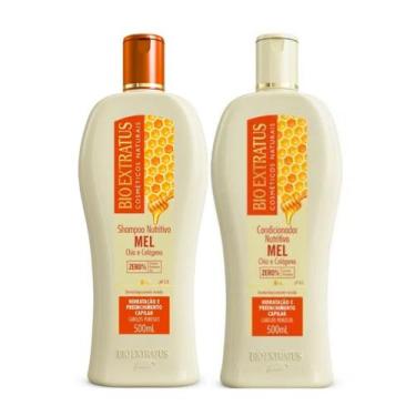 Imagem de Shampoo e Condicionador Nutritivos Mel Bio Extratus 500 ML