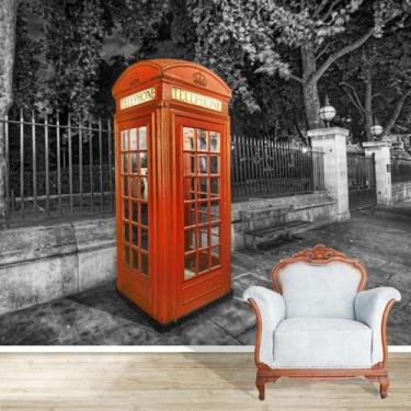 Imagem de Papel de Parede Adesivo, Londres Cabine Telefônica - Final Decor