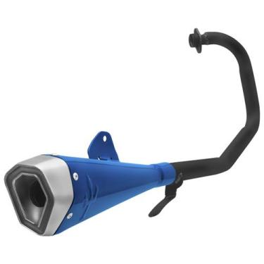 Imagem de Escapamento Pro Tork Serie S Ybr 125 Curva Preta, AZUL, YBR 125