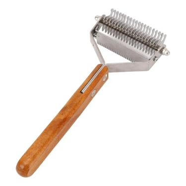 Imagem de Ancinho para Cuidados Com Animais de Estimação, Pente de Aço Inoxidável Fácil de Usar e Ferramenta de Desmatagem para Todas As Raças, Cães e Gatos Em Ambientes Internos