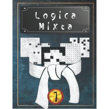 Imagem de Logica Mixta 1: 14 tipos diferentes de rompecabezas: 1000 rompecabezas de lógica | Nivel: muy fácil | Para principiantes a profesionales | sólo rompecabezas resolubles | incluye soluciones