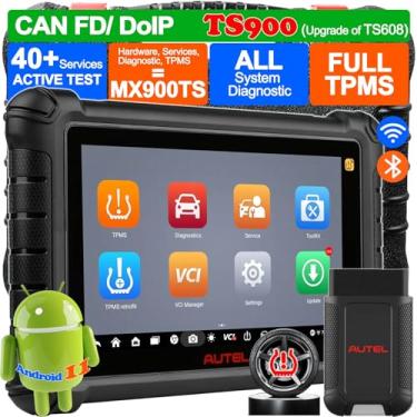 Imagem de Autel Scanner MaxiTPMS TS900, ferramenta de programação TPMS 2024, atualização de TS608, TPMS completo, diagnóstico de todos os sistemas, mais de 40 serviços, teste ativo, programa de