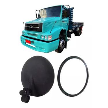 Imagem de Espelho Auxiliar Bionico C/suporte Caminhão Ônibus 110mm - STORE AUTO